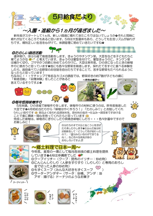 2025年給食だより